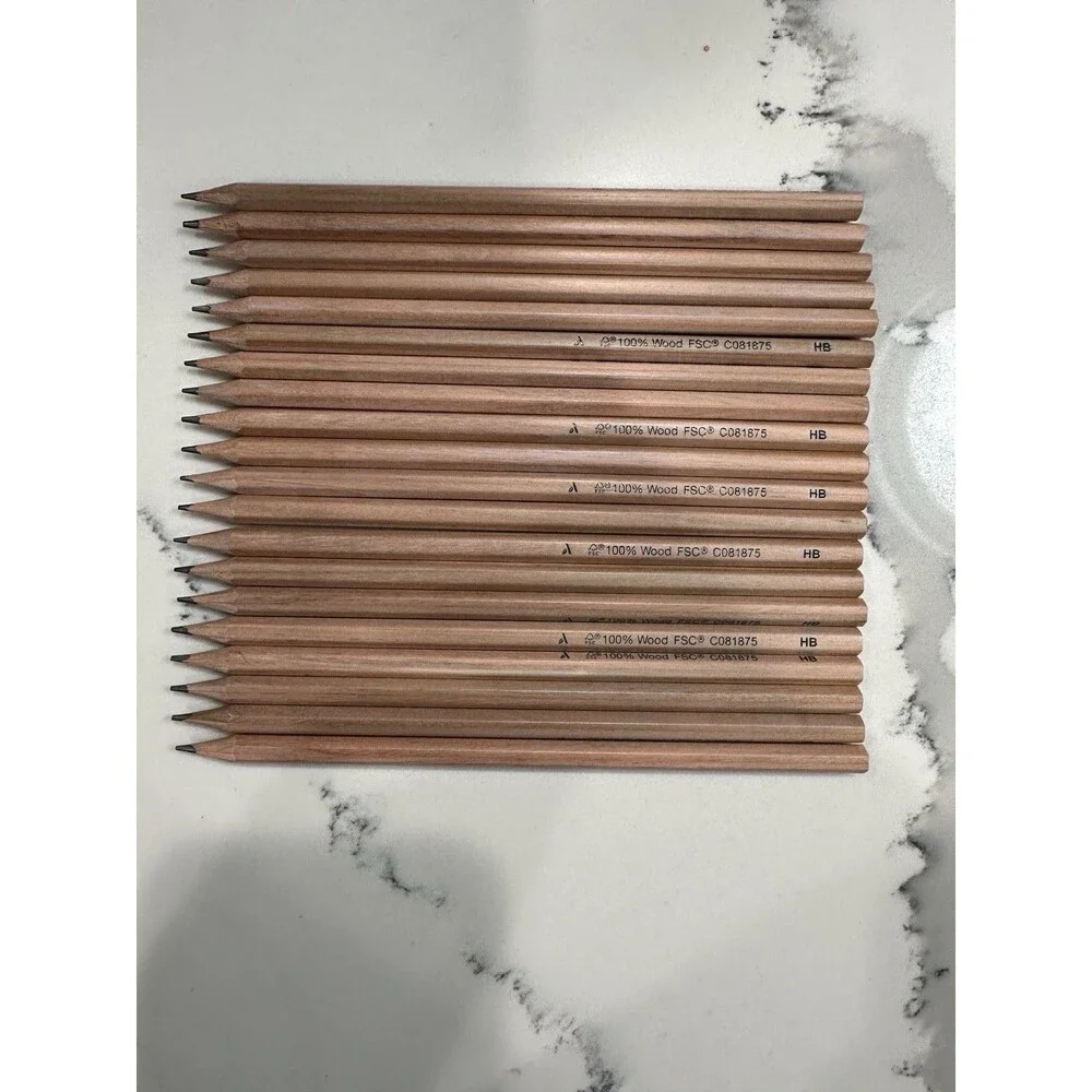 Drawing Pencils 100 Percent Wood Qty. 20 HB C081875 Hexagon Shape